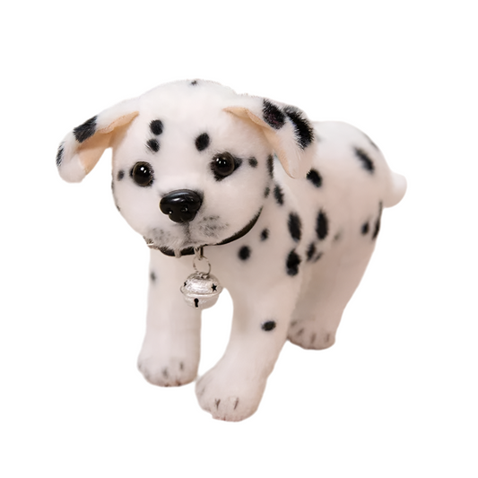Peluche dalmatien debout noir et blanc Domino 30cm
