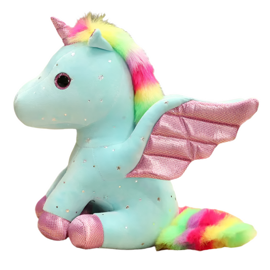 Peluche licorne bleu Aqua 30cm