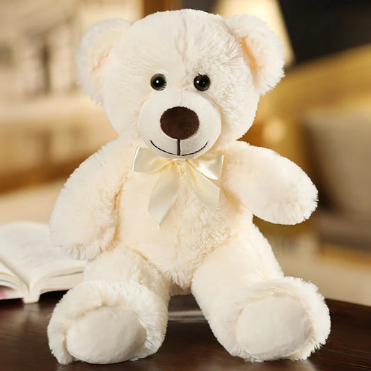 Peluche ourson blanc Coton 35cm