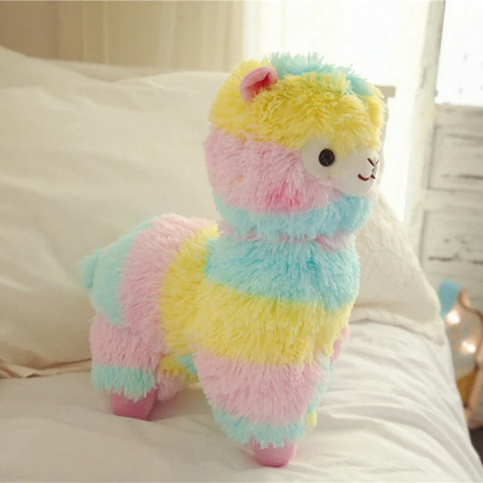 Peluche lama tricolore Rainbow 35cm