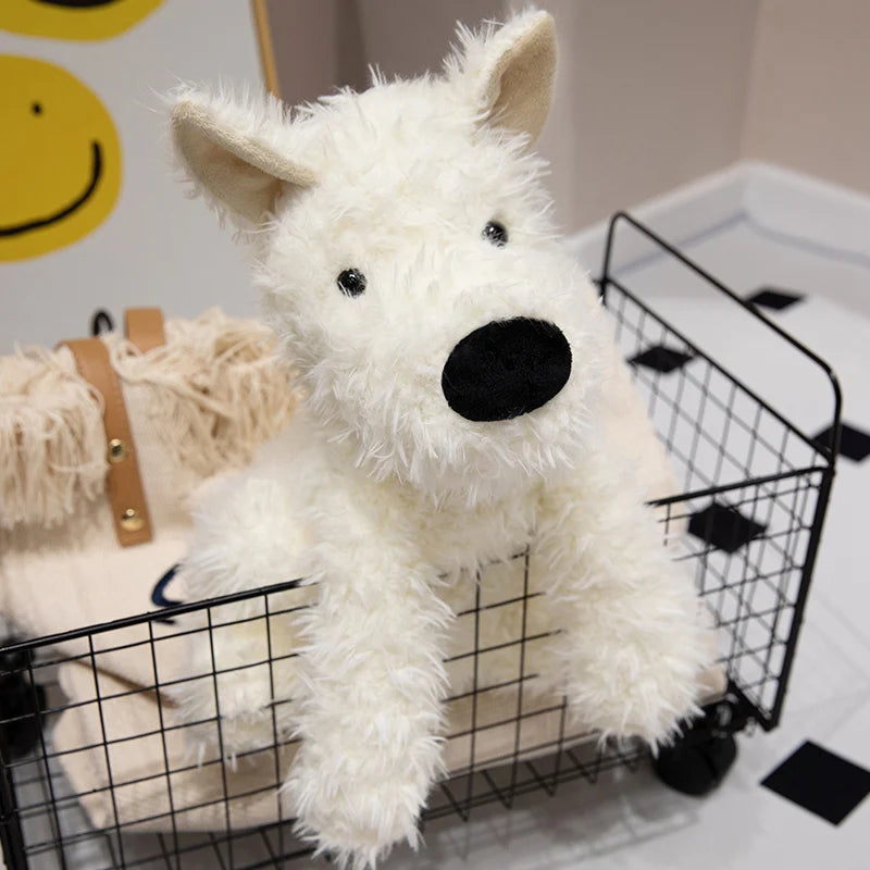 Peluche chien blanc Chipie 37cm