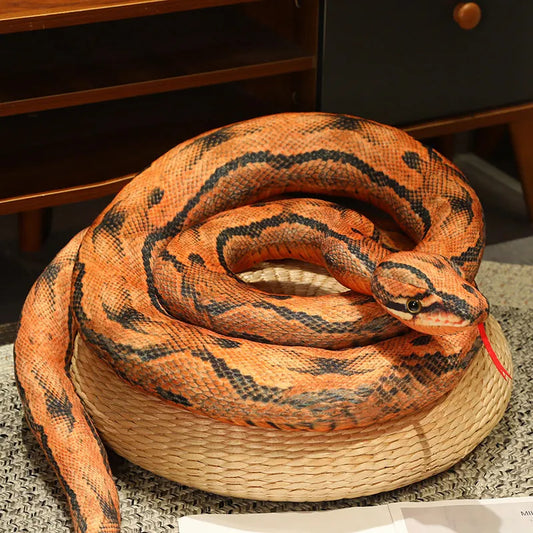 Serpent en peluche géant Twister 200cm