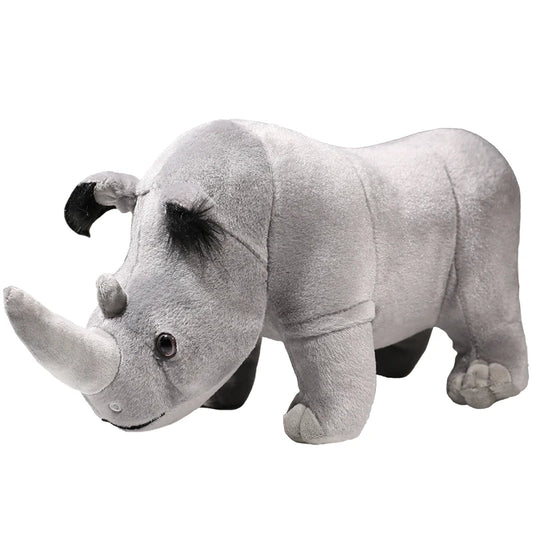 Peluche rhinocéros réaliste Rocco 35cm