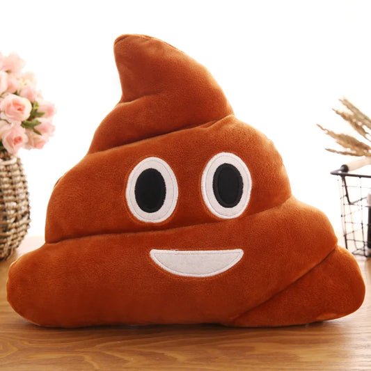 Peluche caca emoji sourire Poo-Poo 20cm