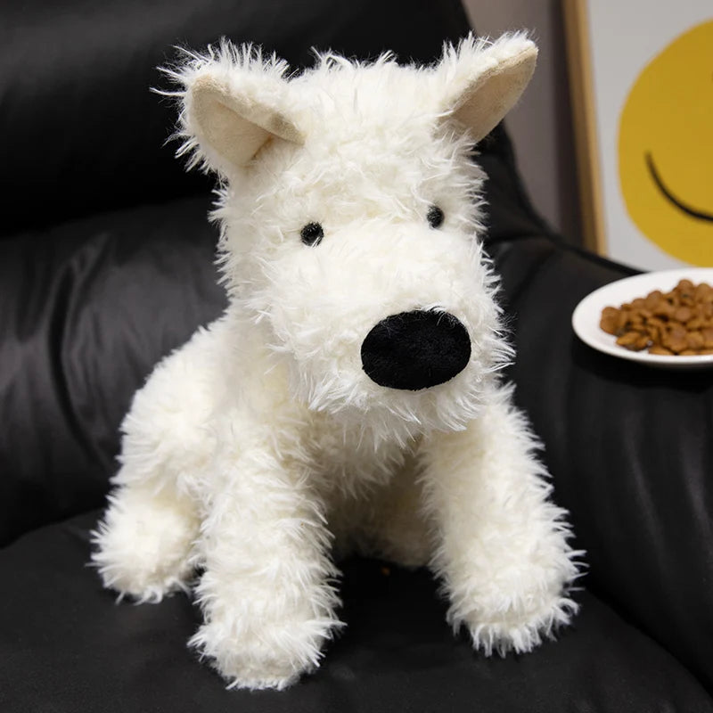 Peluche chien blanc Chipie 37cm