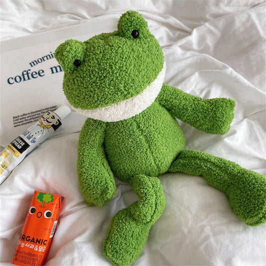 Peluche grenouille longue jambe Croky 40cm