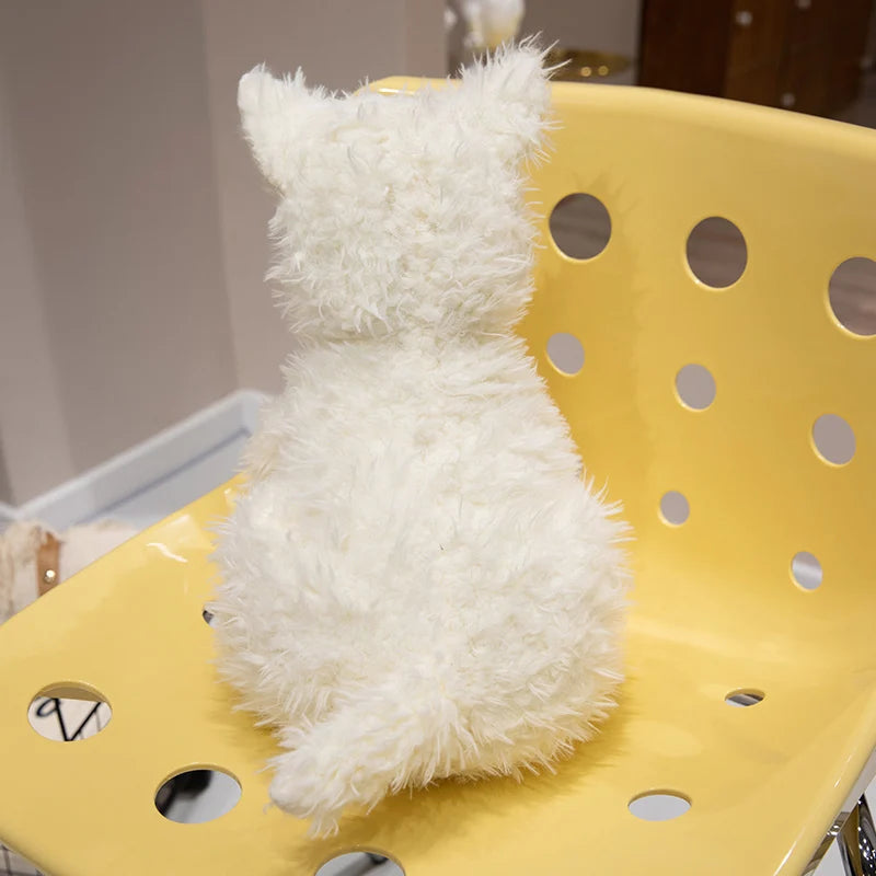 Peluche chien blanc Chipie 37cm