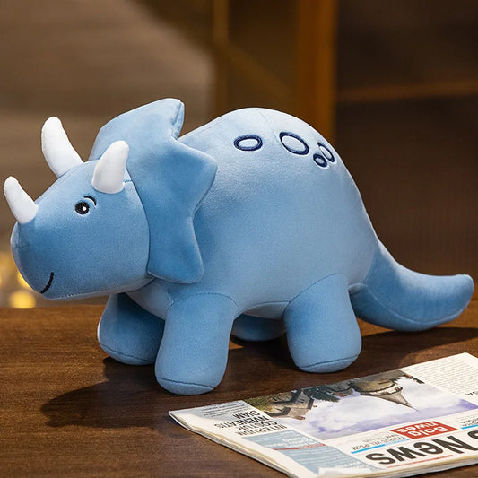 Peluche tricératops bleu Cornelio 38cm